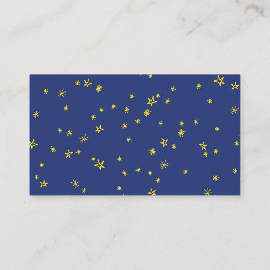 Blue Twinkle Little Star Dusche Windelwanne Windel Begleitkarte (Rückseite)