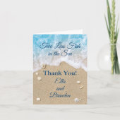 Blue Two less Fish in the Sea Danke Karte (Vorderseite)