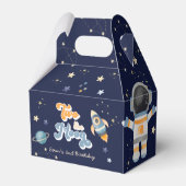 Blue Two the Moon Space zum Geburtstag Geschenkschachtel (Rückseite)