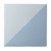 Blue Two Tone Triangle Design Fliese (Vorderseite)