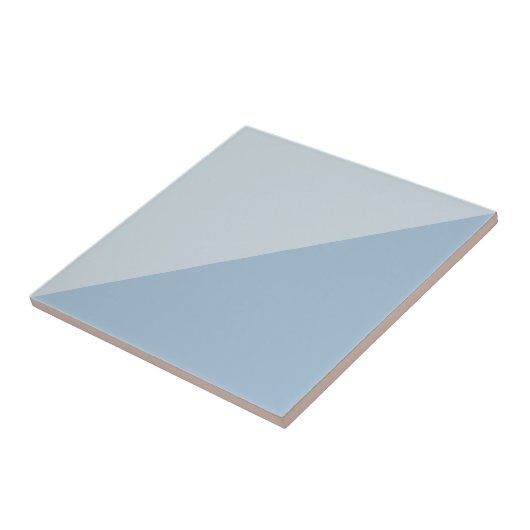 Blue Two Tone Triangle Design Fliese (Seite)