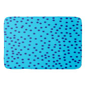 Blue Two Toned Polka Dots Badematte (Vorderseite)