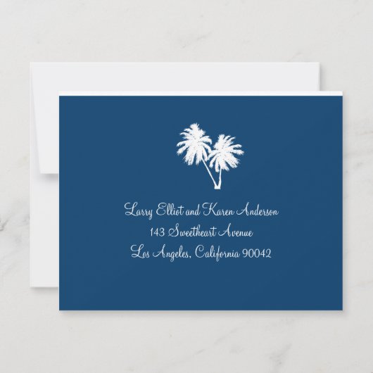 Blue UAWG Boarding Pass auf die Dominikanische Rep RSVP Karte (Rückseite)