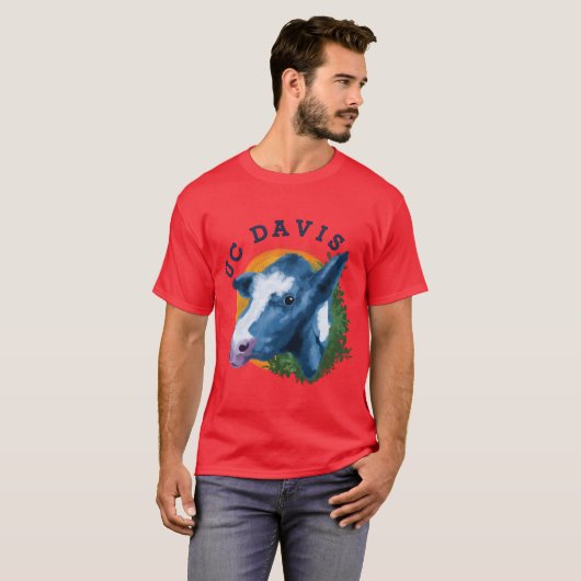 Blue UC Davis Cow T-Shirt (Vorne ganz)