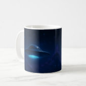 Blue UFO Encounter Kaffeetasse (Vorderseite Links)