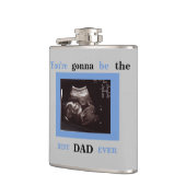 Blue Ultrasound Foto You"re Gonna be Best Vater Flachmann (Links)