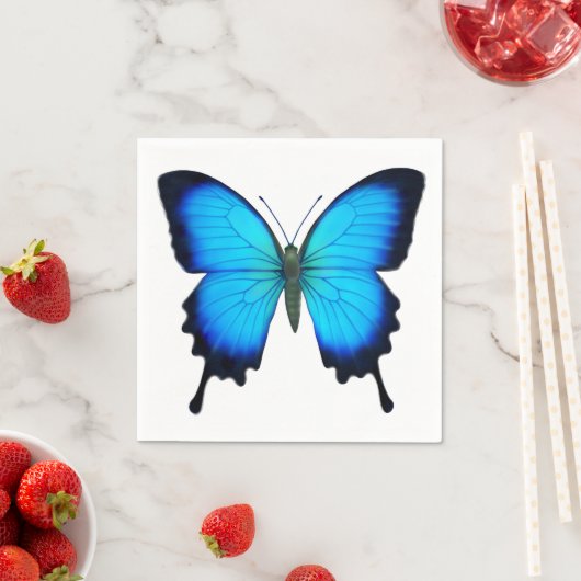 Blue Ulysses Butterfly Napkins Serviette (Beispiel)