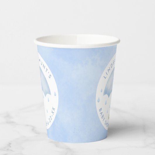 Blue Umbrella Baby Dusche Pappbecher (Links)