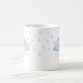 Blue Umbrella Sprinkle Baby Dusche Kaffeetasse (Mittel)