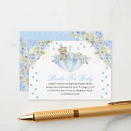 Blue Umbrella Teddy Bear Books for Baby Begleitkarte