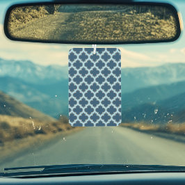 Blue und Baby Blue Trellis, Lattice, Quatrefolie Autolufterfrischer