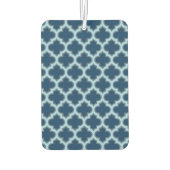 Blue und Baby Blue Trellis, Lattice, Quatrefolie Autolufterfrischer (Rückseite)