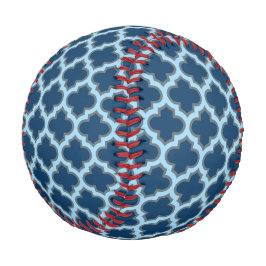 Blue und Baby Blue Trellis, Lattice, Quatrefolie Baseball