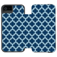 Blue und Baby Blue Trellis, Lattice, Quatrefolie