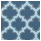 Blue und Baby Blue Trellis, Lattice, Quatrefolie Stoff (Nahaufnahme)