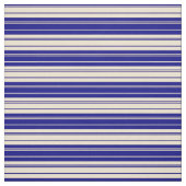 Blue und Beige Lines Stoff (Muster)