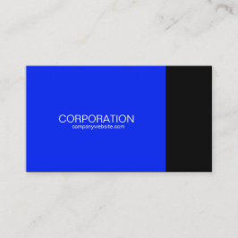 Blue und Black Class Visitenkarte mit Website