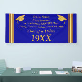 Blue und Gold Abschluss oder Class Wiedersehen Ban Banner (Messe)