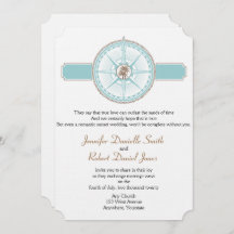 Blue und Gold Compass Rose Beach Hochzeit