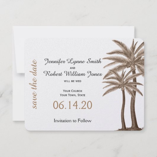 Blue und Gold Compass Rose Wedding Save the Date (Vorderseite)