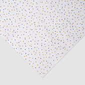 Blue und Gold Dots Seidenpapier (Ausschnitt)