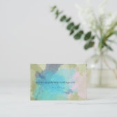 Blue und Green Visitenkarten Visitenkarte (Stehend Vorderseite)