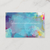 Blue und Green Visitenkarten Visitenkarte (Rückseite)