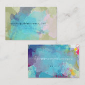 Blue und Green Visitenkarten Visitenkarte (Vorne/Hinten)