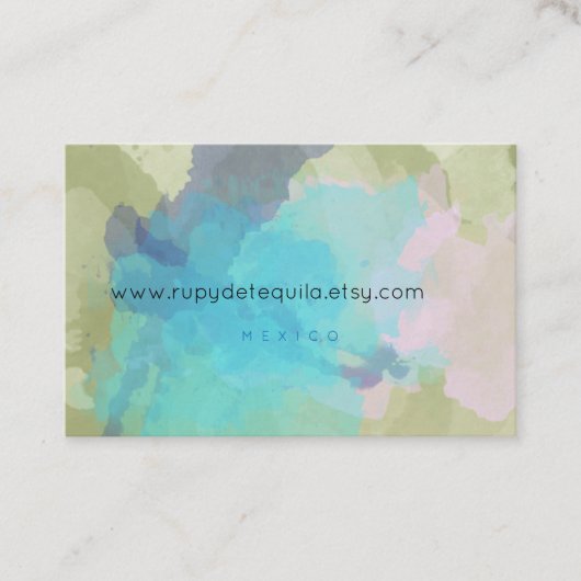 Blue und Green Visitenkarten Visitenkarte (Vorderseite)