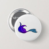 Blue und Lila Mermaid-Schwanz Button (Vorne & Hinten)