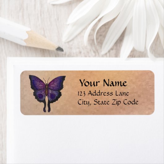 Blue und Lila Rücksendeadresse (Insitu)