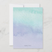 Blue und Lila Wash Note Card Mitteilungskarte (Rückseite)