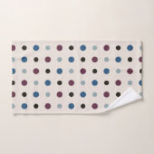Blue und Magenta Dots Badhandtuch Set (Handtuch)