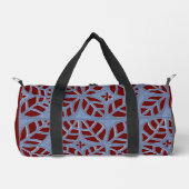 Blue und Maroon-Duffle Duffle Bag (Vorderseite)