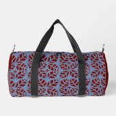Blue und Maroon-Duffle Duffle Bag (Rückseite)
