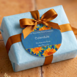 Blue und Orange Calendula Soap Kosmetik Gefallen T Geschenkanhänger