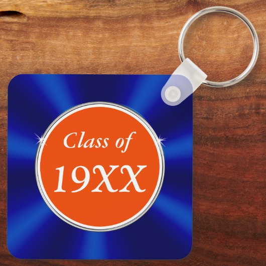 Blue und Orange Cheap, Class Wiedersehen Gift Idea Schlüsselanhänger (Rückseite)