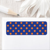 Blue und Orange Polka Dots (Insitu)