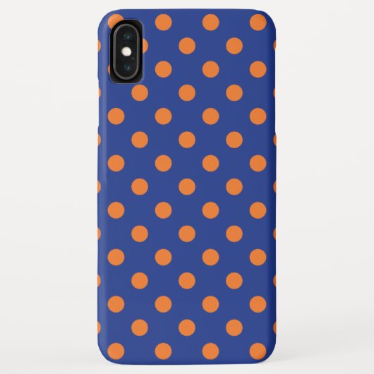 Blue und Orange Polka Dots Case-Mate iPhone Hülle (Rückseite)