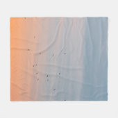 BLUE- UND ORANGE-SKIEN-FLOCK FLEECEDECKE (Vorderseite (Horizontal))