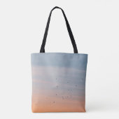BLUE- UND ORANGE-SKIEN-FLOCK TASCHE (Rückseite)