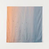 BLUE- UND ORANGE-SKIEN-FLOCK WANDTEPPICH (Vorderseite (Horizontal))