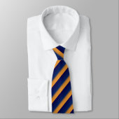 Blue und Orange Stripe Mens' Necktie Krawatte (Gebunden)