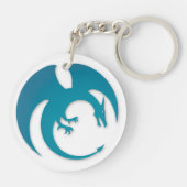 Blue und Red Dragon mit Phoenix Schlüsselanhänger (Rückseite)