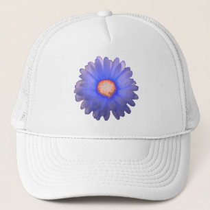 Blue und Red Marigold Hat Truckerkappe
