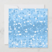 Blue und Silver Aschenputtel Princess Geburtstagsp Einladung (Rückseite)