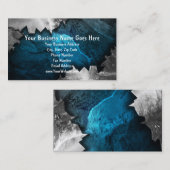 Blue und Silver Grunge Metal/Stone Music Band Rock Visitenkarte (Vorne/Hinten)