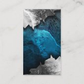 Blue und Silver Grunge Metal/Stone Music Band Rock Visitenkarte (Rückseite)