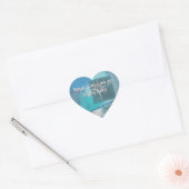 Blue und Silver Heart Stickers (Umschlag)