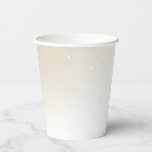 Blue und Tan Teddy Bear mit Balloons Pappbecher (Rückseite)